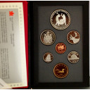 CANADA serie di zecca completa anno 1988 fondo specchio con moneta in argento